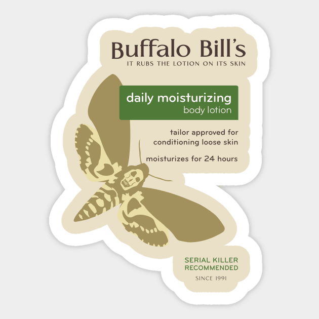 Buffalo Bill's Body Lotion Sticker by ClarkStreetPress